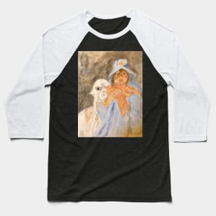 Llama Girl Baseball T-Shirt